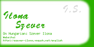 ilona szever business card